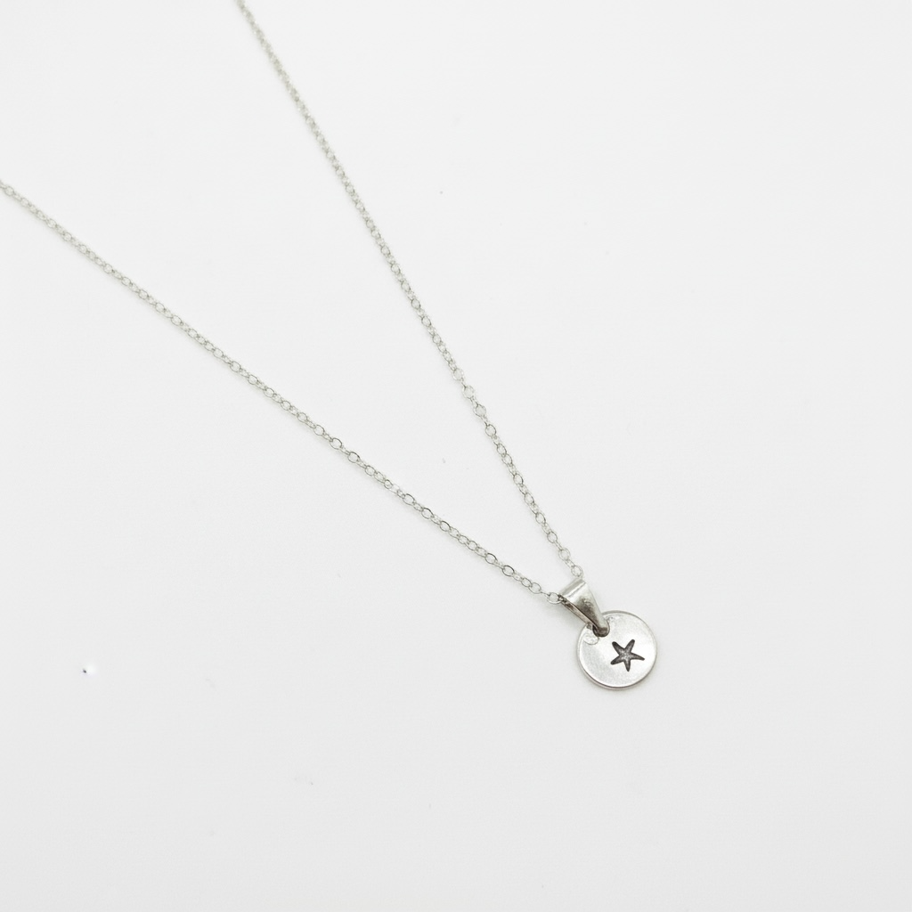 Starfish Coastal Mini Medallion Necklace