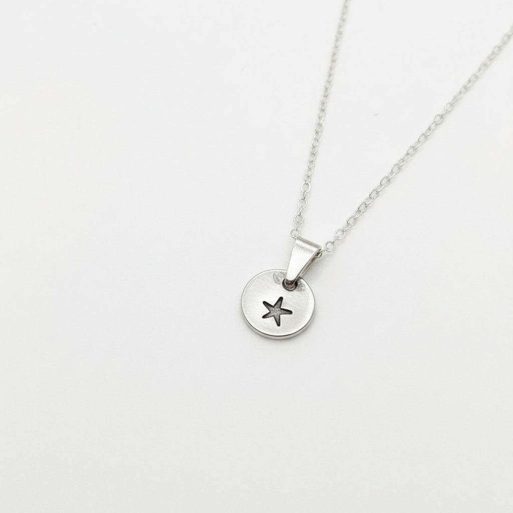 Starfish Coastal Mini Medallion Necklace