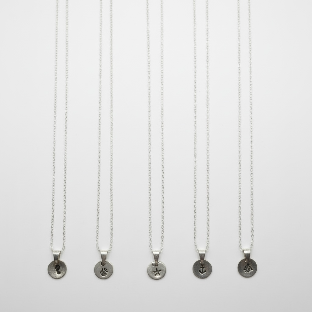 Anchor Coastal Mini Medallion Necklace