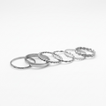 Silver Marsh Ring Stack