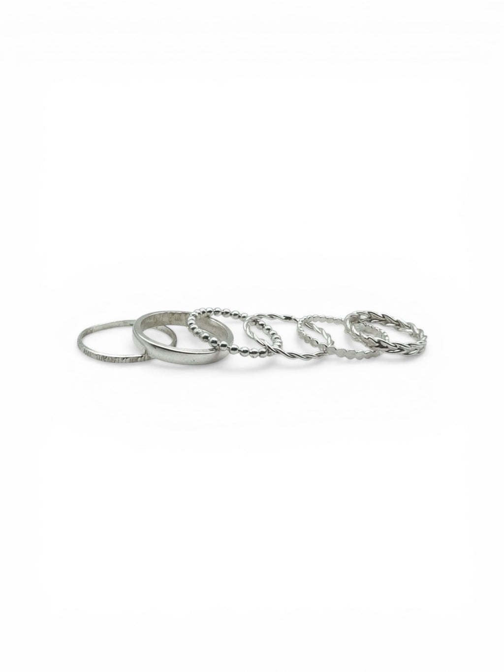 Silver Marsh Ring Stack