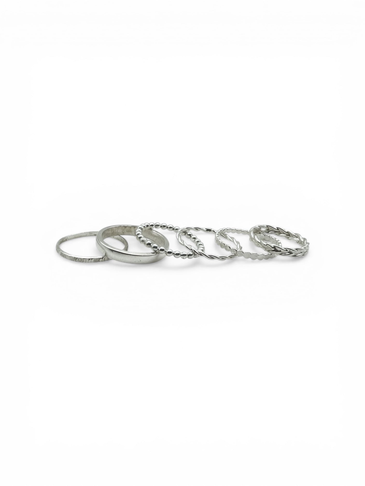 Silver Marsh Ring Stack