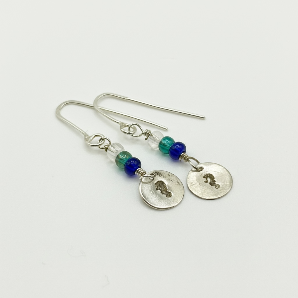 Seahorse Coastal Charm Drop